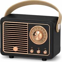 Mini retro „Bluetooth“ garsiakalbis, 5 W nešiojamasis Hi-Fi garsiakalbis, 360° FM radijas, įmontuotas mikrofonas, palaiko TF korteles, USB ir AUX jungtis, įkraunama baterija 400 mAh (HM11)