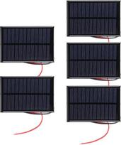 Mini saulės baterija, 5 dalių epoksidinė elementų plokštė, didelis energijos konversijos efektyvumas, skirta mobiliesiems telefonams įkrauti saulės energija, 6 V, 0,6 W išėjimo galia
