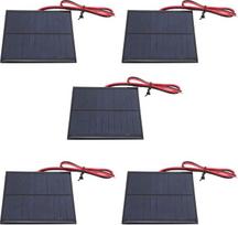 Mini saulės baterija, epoksidinė srovės plokštelė, 5 vnt., efektyvi, 0,88 W galia, skirta saulės energijos projektams, 90 × 80 mm, polisilikis