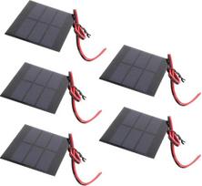 Mini saulės baterijų plokštės modulis, 0,65 W, 1,5 V, nešiojamas, 60 x 80 x 3 mm, didelio efektyvumo, skirtas saulės energija maitinamiems žaislams, vejos apšvietimui, įkrovikliams
