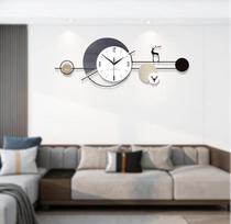 Minimalistinis modernus sieninis laikrodis, dideli kūrybiško dizaino sieniniai laikrodžiai, kvarcinis laikrodis su švytuokle be tiksėjimo garso, tylus dekoratyvinis švytuoklinis laikrodis, skirtas svetainei, miegamajam, biurui ir virtuvei