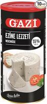 Minkštas sūris "Gazi Ezine Lezzeti", 10 x 800 g, turkiškas specialus kreminis sūris iš karvės pieno, 55 % riebumo, unikaliai švelnus ir ypatingas, skirtas salotoms, kaip įdaras (10)