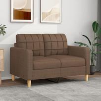Minkštasuolis 359086 2 vietų sofa sofa 2 vietų minkštasuoliai sofos gyvenamajam kambariui Minkštasuoliai rudos spalvos 120 cm audinys