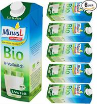 Minus H-pienas 3,5 % riebumo pienas be laktozės 1000 ml x 6 vnt.