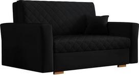 Mirjan24 Viva Caro II sofa-lova su dėže, dvivietė minkšta sofa, sofa su miego funkcija, sofos komplektas su pagalve, atlošu ir sėdyne, tvirtai pasiūtas (Zanzibar 190)