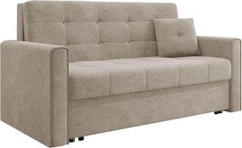 Mirjan24 Viva Lux III sofa su miego funkcija, 3 sėdimų vietų minkšta sofa su lovos dėže ir pagalvėlėmis, sofos komplektas, sofa lova, pasirinktos spalvos, gyvenamasis peizažas (Nazar 225.03)