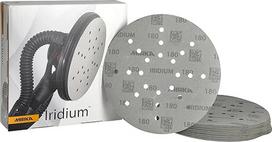 Mirka Iridium švitrinis popierius Skersmuo 225 mm Velcro grūdėtumas 180/25 diskai / skirti gipso kartono šlifavimo mašinoms Sienų ir lubų šlifavimo mašinoms / dažų, mentelių, grunto, medžio, plieno, mineralinių medžiagų šlifavimui
