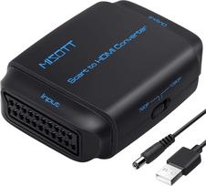 MISOTT "Scart" ir HDMI adapteris, "Scart" ir HDMI keitiklis, "Scart" įvesties HDMI išvesties keitiklis