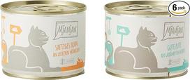MjAMjAM - Aukščiausios kokybės drėgnas ėdalas katėms - Vienpakuotė 1 - su vištiena ir kalakutiena, 6 pakuotės (6 x 200 g), be grūdų, su daug mėsos