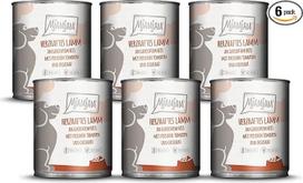 MjAMjAM - Aukščiausios kokybės drėgnas ėdalas šunims - "Hearty Lamb on Cooked Rice" su šviežiais pomidorais, 6 vnt. (6 x 800 g), natūralus, su papildoma mėsa