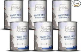 MjAMjAM - Aukščiausios kokybės drėgnas maistas katėms - "Exquisite Trout on Juicy Chicken", 6 vnt. (6 x 400 g), be grūdų