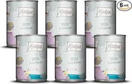 MjAMjAM - Aukščiausios kokybės drėgnas maistas katėms - senjorėms - sultinga vištiena, 6 vnt. (6 x 400 g), be grūdų