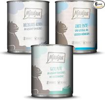 MjAMjAM - Premium drėgnas ėdalas katėms - Mix Pack II - vištiena ir moliūgas, kalakutiena, antis ir paukštiena, 6 vnt. (6 x 800 g), be grūdų, su papildoma mėsa