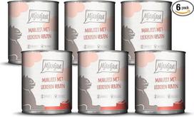 MjAMjAM Premium drėgnas maistas katėms, miltai su gardžiomis širdelėmis, 6 vnt. (6 x 800 g), be grūdų, su papildoma mėsa