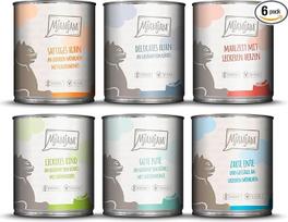 MjAMjAM Premium drėgnas maistas katėms, Mix Pack III, vištiena ir moliūgas, kalakutiena, antis ir paukštiena, širdelės, vištiena, jautiena, 6 vnt. (6 x 800 g), be grūdų, su papildoma mėsa
