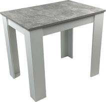 Möbel SD Valgomojo stalas Virtuvės stalas Betoninis baltas 86 x 60 cm