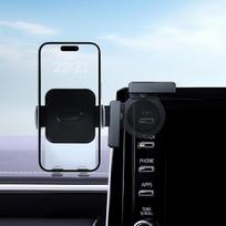 Mobiliojo telefono laikiklis, suderinamas su „Toyota Corolla“ / „Corolla Cross“ (2019–2025 m., 2026 m.) modeliais su 8 colių ekranu, pasukamas 360°, atsegamas vienu mygtuku; 8 colių ekrano priedai, suderinami su „iPhone“ 12–17 serijos modeliais ir kitais