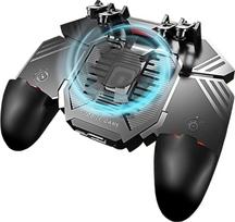Mobilusis valdiklis Smartphone Mobilusis telefonas Žaidimų valdymo pultas su ventiliatoriumi, 4 trigeriai L1R1 Žaidimas PUBG COD "Android" "iOS" "iPhone