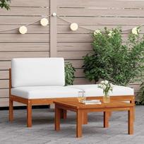 Modulinė 3 dalių sodo sofa, pagaminta iš masyvios akacijos medienos, su virviniu atlošu ir nuimama pagalvėle, skirta terasai; sodo kampinė sofa su virviniu tinkleliu