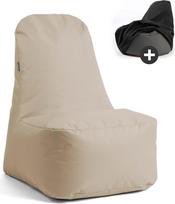 mokebo Bean Bag kėdė su apsauginiu dangčiu "The Thumb Screw", taip pat kaip žaidimų Bean Bag vaikams, paaugliams ir suaugusiems su užpildu, Bean Bag vidaus ir lauko naudojimui, smėlio spalvos