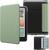MoKo Abnehmbare Magnethülle für 7" E-Reader der 12. Gen 2024 & Color 2024/2025, Ultraklarer Kratzfester Leichter Rückdeckel mit Auto-Wake/Sleep, Nicht Geeignet für BOOX & Kobo, Seladon