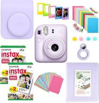 Momentinės fotografijos fotoaparato rinkinys su „Fujifilm Mini 12“ fotoaparatu, į kurį įeina „Mini 12“ dėklas, „Mini 12“ juostelės mini albumas, lipdukai su juostelėmis, spalvoti filtrai ir dar daugiau