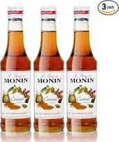 MONIN karamelinis sirupas, 250 ml buteliukas, 3 vnt. pakuotė