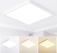 MOONSEA 40 W LED lubų šviestuvas plokščias kvadratinis lubų šviestuvas 3 spalvos 3000 K / 4000 K / 6000 K itin plonas kvadratinis lubų šviestuvas gyvenamajam kambariui miegamajam vaikų kambariui virtuvei skersmuo 40 cm balta