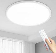 MOONSEA 36 W LED lubų šviestuvas su nuotolinio valdymo pulteliu, itin plonas apvalus lubų šviestuvas, 3000-6500 K, 40 cm skersmuo, baltas lubų šviestuvas, skirtas svetainei, miegamajam, vaikų kambariui,