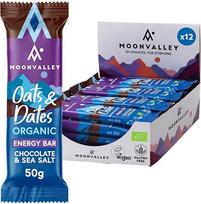 MOONVALLEY „Bio Chocolate & Seasalt“ | Energetiniai batonėliai | 12 vnt. po 50 g