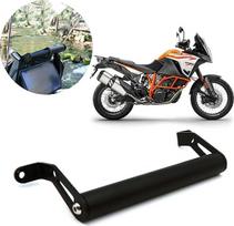 Motociklo prailginimo skersinė telefono laikiklio stovas su GPS navigacijos plokštele, suderinamas su „KTM 1290 Super Adventure S R“ (2017–2024 m.) ir „Tiger 800“ (2018–2020 m.) modeliais. Priedai