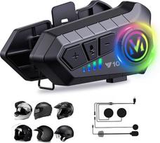 Motociklo šalmo ausinės su „Bluetooth“, mikrofonu ir interkomu