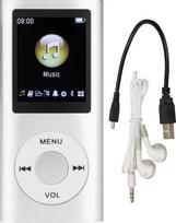 MP4 grotuvas, MP3 muzikos grotuvas su 1,8 colio LCD ekranu, nešiojamas skaitmeninis be nuostolių muzikos MP3 ir MP4 grotuvas vaikams bei moksleiviams (sidabrinis)