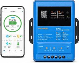 MPPT saulės energijos įkrovimo reguliatorius 30 A, 40 A, 12–48 V, maks. 120 V, PV 1040 W, 1300 W | Ypač efektyvus valdymas per programėlę, RS485, 3 pakopų įkrovimas, skirtas ličio ir švino baterijoms