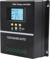 MPPT saulės energijos įkrovimo reguliatorius 150 A su LCD ekranu, skirtas 12 V, 24 V, 36 V ir 48 V suderinamoms akumuliatorių sistemoms, su dviem USB įkrovimo jungtimis (150 A)