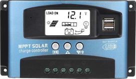 MPPT saulės energijos įkrovimo reguliatorius, „Fydun P-CB“ plokštė, dvigubas USB saulės baterijos įkrovimo reguliatorius, 12 V/24 V, LCD ekranas, automatinis akumuliatoriaus reguliatorius, 40/50/60/100 A (50 A)