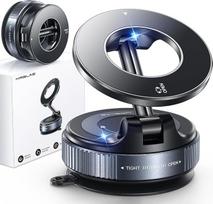 MRGLAS 2026 patobulintas vakuuminis mobiliojo telefono laikiklis automobiliui, laikiklis su siurbtuku | [2800 gf magnetas „Magsafe“], [98 LBS siurblio taurės mobiliojo telefono laikiklis], automobilinis magnetinis laikiklis, skirtas „iPhone 17“, „16“, „15