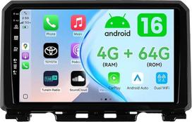 MSD 2+64G automobilių radijas su ekranu, skirtas „Suzuki Jimny JB64“ (2018–2021 m.), su belaidžiu „CarPlay“, „Android Auto“, „Android 15“, 9 colių ekranu, GPS navigacija, radiju, vairo valdymu, „Wi-Fi“, DSP, DAB, „Bluetooth“, atbulinės eigos kamera, 2 DIN