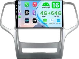 MSD 4+64G automobilių radijas su ekranu, skirtas „Jeep Grand Cherokee WK2“ (2008–2013 m.) | „CarPlay“ ir „Android“ automobilių sistema | „Android 16“ 9 colių GPS navigacijos radijas | Valdymas nuo vairo, „Wi-Fi“, DAB, „Bluetooth 5.0“ | Atbulinės eigos kam