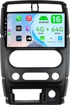 MSD 4+64G automobilių radijas su ekranu, skirtas „Suzuki Jimny 3“ (2005–2019 m.) | „CarPlay“ ir „Android Auto“ palaikantis automobilis | „Android 16“ 9 colių GPS navigacijos radijas | Valdymas nuo vairo, „Wi-Fi“, DSP, DAB, „Bluetooth 5.0“ | Atbulinės eigo