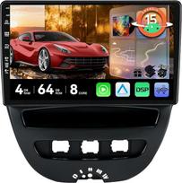 MSD Android 15 automobilinis radijas Toyota Aygo/Peugeot 107/Citroen C1 2005-2014 | 4G + 64G, Octa-Core - GPS navigacijos radijas | CarPlay Android automobilio vairo valdymas WiFi DSP DAB | atbulinės eigos kamera | 2