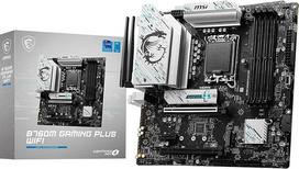MSI B760M Gaming Plus WiFi pagrindinė plokštė, mATX – suderinama su 14-osios, 13-osios ir 12-osios kartos „Intel Core“ procesoriais, LGA 1700 – DDR5 6800+ MHz/OC, 1x PCIe 4.0 x16, 2 x M.2 Gen4, 2,5 G LAN, „Wi-Fi 6E“