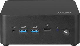 MSI Cubi NUC 1MG-212DE – „Intel Core 5“ procesorius 120U, 8GB DDR5, 512GB M.2 SSD, USB 10Gbps A tipo jungtys, „Thunderbolt 4“ ir HDMI 2.1, „Wi-Fi 6E“, „Bluetooth 5.3“ – juodos spalvos, „Windows 11 Pro“