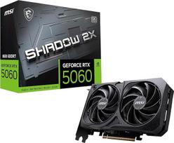 MSI Gaming RTX 5060 8G Shadow 2X OC 8GB GDDR7 128 bitų, ypatingai našus, 2535 MHz, DisplayPort x3 2.1a, HDMI 2.1b, NVIDIA „Blackwell“ architektūros vaizdo plokštė