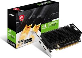 MSI GeForce GT 1030 4GHD4 LP OC – 4GB DDR4, PCI Express 3.0 x16, „Boost“: 1430 MHz, HDMI 2.0b, DisplayPort 1.4a