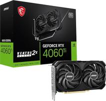 MSI GeForce RTX 4060 Ti Ventus 2X Black 8G OC vaizdo plokštė – NVIDIA RTX 4060 Ti, 8GB GDDR6 atminties, 18Gbps, PCIe 4.0, DLSS3
