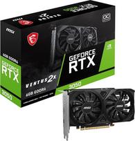 MSI GeForce RTX 3050 Ventus 2X E 6G OC – 6GB GDDR6, 14Gbps, 96 bitų