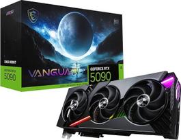 MSI GeForce RTX 5090 32G Vanguard SOC vaizdo plokštė – 32GB GDDR7 (28Gbps/512 bitų), PCIe 5, „Boost“ dažnis: 2512 MHz, HDMI 2.1b, DisplayPort 2.1b