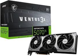 MSI GeForce RTX 5070 Ti 16G Ventus 3X OC — 16GB GDDR7 (28Gbps/256 bitų), PCIe 5, „Boost“: 2482 MHz, HDMI 2.1b, DisplayPort 2.1b