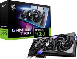 MSI GeForce RTX 5080 16G Gaming Trio OC — 16GB GDDR7 (30Gbps/256 bitų), PCIe 5, „Boost“: 2745 MHz, HDMI 2.1b, DisplayPort 2.1b